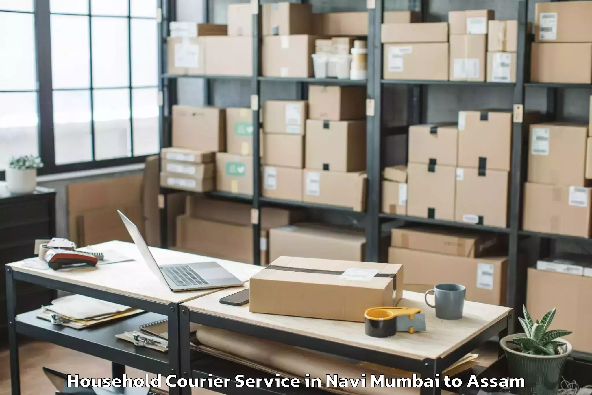 Book Navi Mumbai to Patharighat Household Courier Online